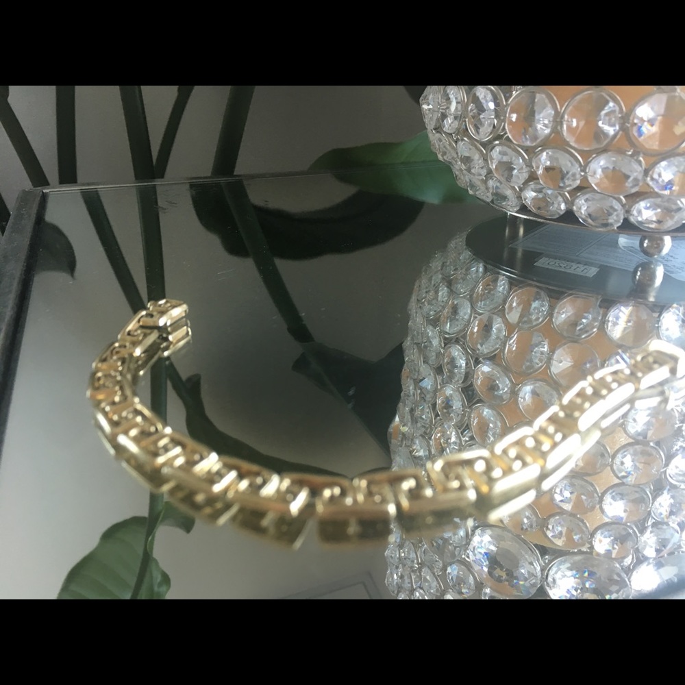 Vintage Greek key 14kt gold bracelet
